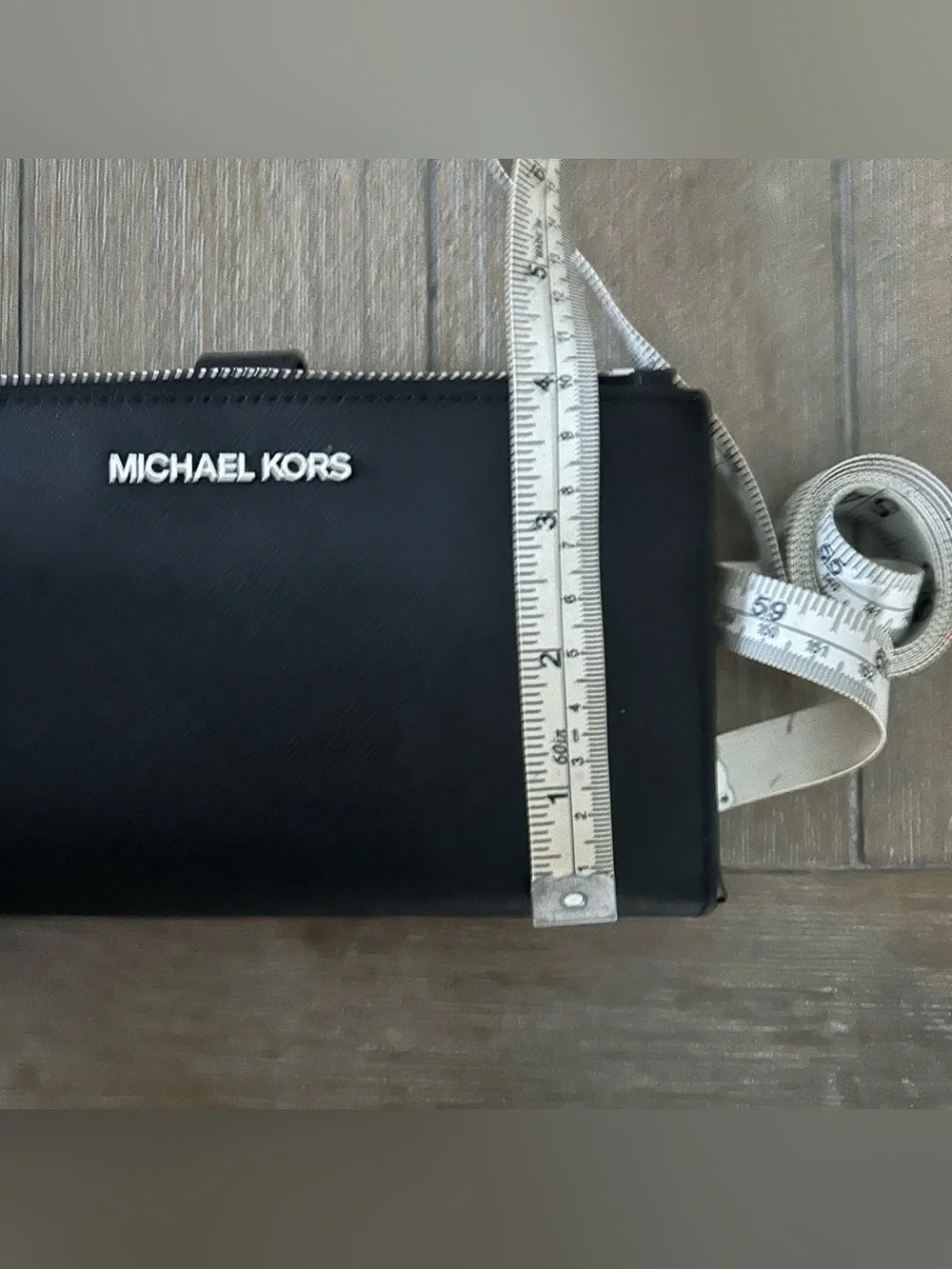 Michael Kors Black Saffiano Leather Wristle